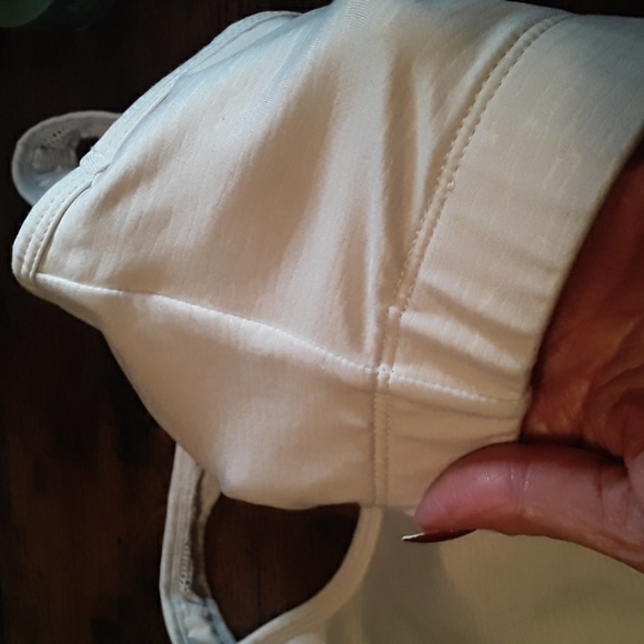 ZYIA Active XL White Padded Sports Bra Comfy Boho Detail Racerback - Picture 5 of 13